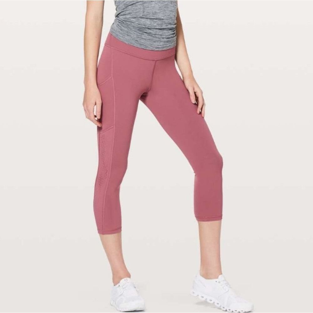 Lululemon Ready To Race Crop 21" - Moss Rose